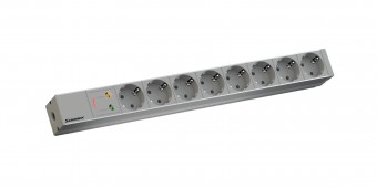 19 PDU, 1U, 8xSchuko, 1xSPD, 2m, CEE7/7