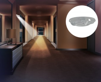 4LED change. lenses:Wall-Corridor-illuminating escape routes