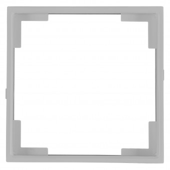 Adapter frame 55x55mm to 50x50mm, silver, 1 PU = 5 pieces