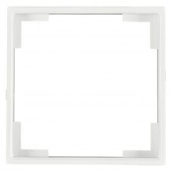 Adapter frame 55x55mm to 50x50mm, white, 1 PU = 5 pieces