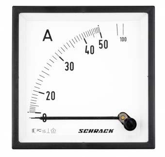 Ampermetru 96*96mm, 50A, conexiune directa, AC