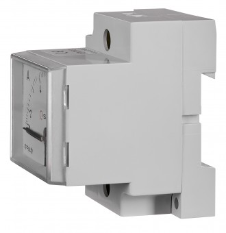 Ampermetru modular SACI 45x52.5mm, conex. directa, 0-5A AC