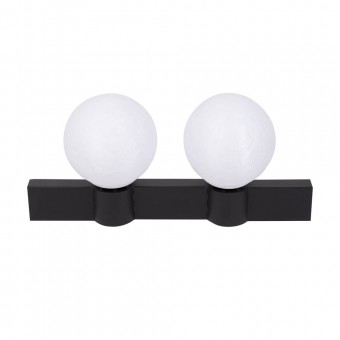 Aplica Glace 2XE27 IP20, negru+alb, Erste