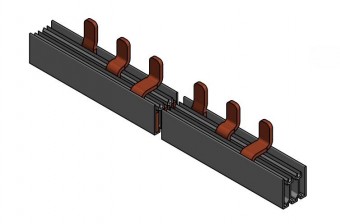 Bareta 3 poli, 35mm², versiune pin, pas de 27mm, 1m