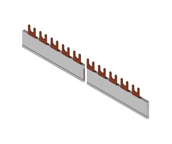 Bareta cu contacte furca, 1-pol, 16mmp, L1 sau L3, 1m, 56UH