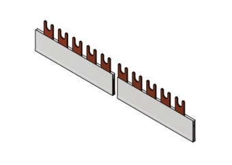 Bareta cu contacte furca 1-pol, 16mmp, L2, 1m