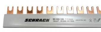 Bareta cu contacte furca, L1 sau L3, 16mm², 1m (57UH)