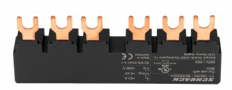 Bareta furca trifazata pentru 2xBE5, 45mm, certificata UL