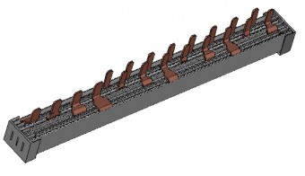 Bareta pt. diferential 4P + 8x1P+N, 12M