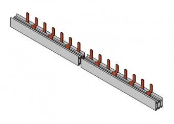 Bareta tip pin, 2p, 10mm², 17.8mm, 1m