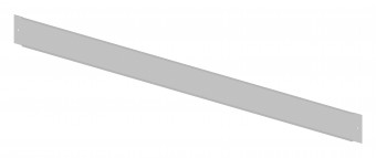 Base front for wall-mounted enclosure U-Profile, width 5
