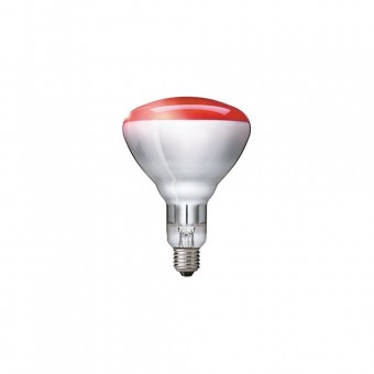 Bec Infrarosu BR125 150W E27 Rosu