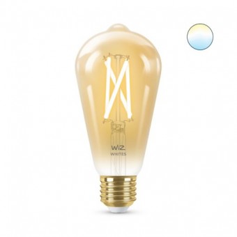 Bec LED filament  ST64 6.7-60W E27 920-950, auriu, Wiz