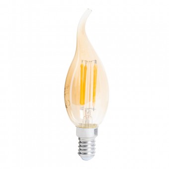 Bec LED lumanare flacara 4W E14 2200K