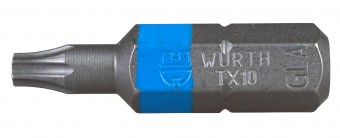 Bit 1/4 Torx TX10 albastra 26mm