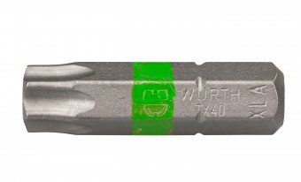 Bit 1/4 Torx TX40 verde 26mm
