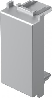 Blank cover 1M, silver