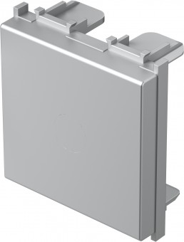 Blank cover 2M, silver