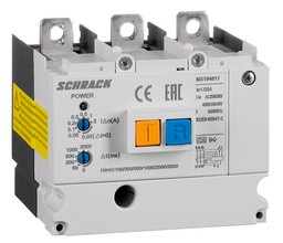 Bloc diferential pentru MX1 3 Poli, 0,03 - 2A