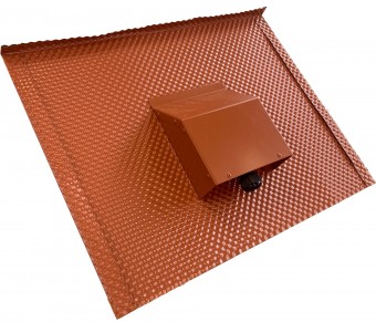 Brick replacement panel 2.1 incl. cable entry natural red