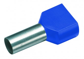 Bucse sertizoare duble 16-14 albastru 1set=100buc