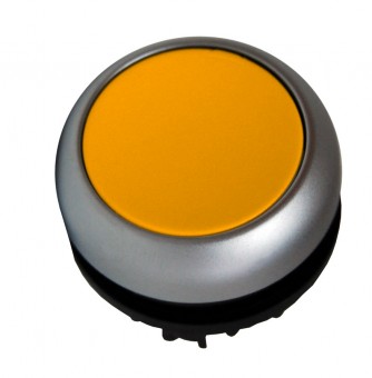 Buton comanda cu revenire galben