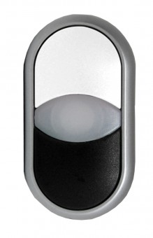 Buton comanda dublu alb+negru 0-1