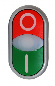 Buton comanda dublu rosu+verde 0-1