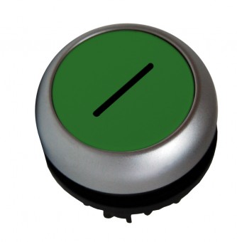Buton comanda iluminat scund cu revenire verde 1