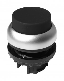 Buton comanda proeminent, cu revenire, negru