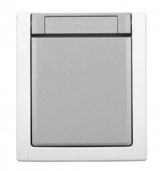 Buton cu 1CC, 10A, PT, cleme elastice, IP54