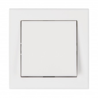 Buton cu 1ND, complet, alb, conexiune elastica
