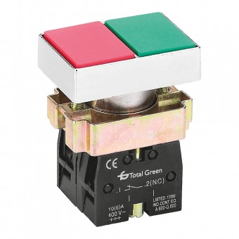Buton Dublu 1ND+1NI IP40 Culoare Rosu/Verde