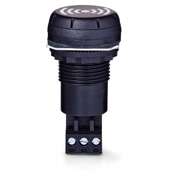 Buzer Compact, d= 30 mm, 12-24 V c.a./ c.c., negru, 85 dB