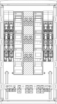 cable distribution cabinet Fr 4NHS00/185-2NHS2/