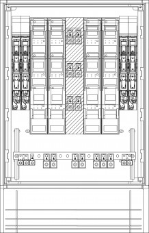 cable distribution cabinet UP 10NHS00/185-1NHS2/3