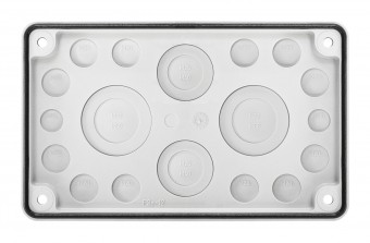 Cable entry gland plate 2xM16, 12xM20, 2xM40/25, 2xM50/32