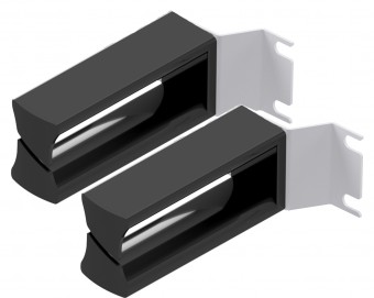 Cable guide-set 2K 100mm RAL7035 (set = 2pcs.)