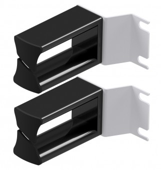 Cable guide-set 2K 75mm RAL7035 (set = 2pcs.)