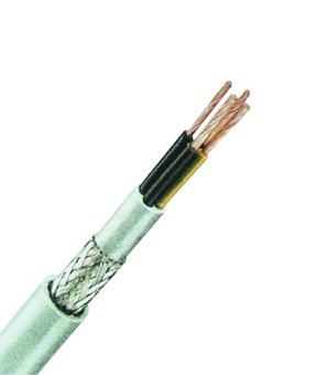 Cablu com. ecran., PVC, rez. la ulei, H05VVC4V5-K 3G2,5 gri