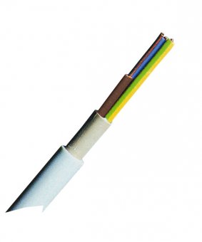 Cablu cu izol. şi manta din PVC (N)YM-J3x2,5mm² gri deschis