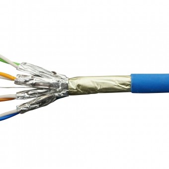 Cablu de date, S/FTP CAT6A BLUE LSZH CUPRU-500M RECBER/ 506042 vechi /506252 nou – 500m