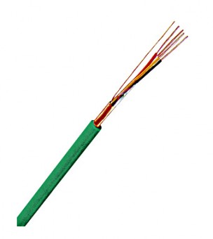 Cablu ecranat manta LS0H J-H(ST)H 2x2x0,8 EIB verde, 100m