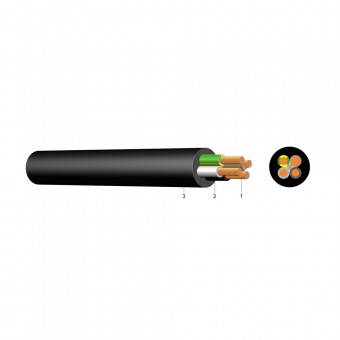 Cablu energie flexibil cupru, MCCG/H07RN-F 4x6 mm² – tambur