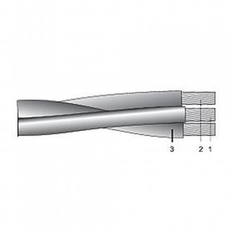 Cablu torsadat aerian aluminiu, T2XIR 50/8 OL-AL 3x50RM+25RU – multifilar