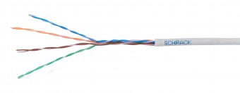 Cablu U/UTP Cat.5e, 4x2xAWG24/1, PVC, Eca, gri, cutie