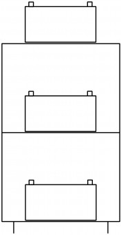 cadru baterii 18xNLBA100 - NLBA250 pana la 850x1650x590mm