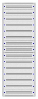 Cadru montaj compl. 3-45UV, 15 sine, plastr.plastic