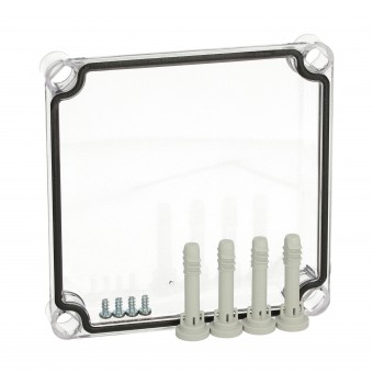 Capac 190x190x30 scund transparent cu suruburi cu cap normal