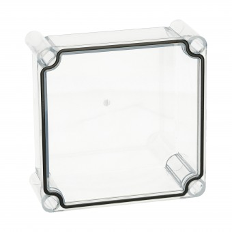 Capac 190x190x80 inalt transparent cu suruburi cu cap normal